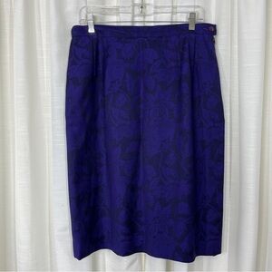 Vintage Pendleton Purple Floral pencil skirt